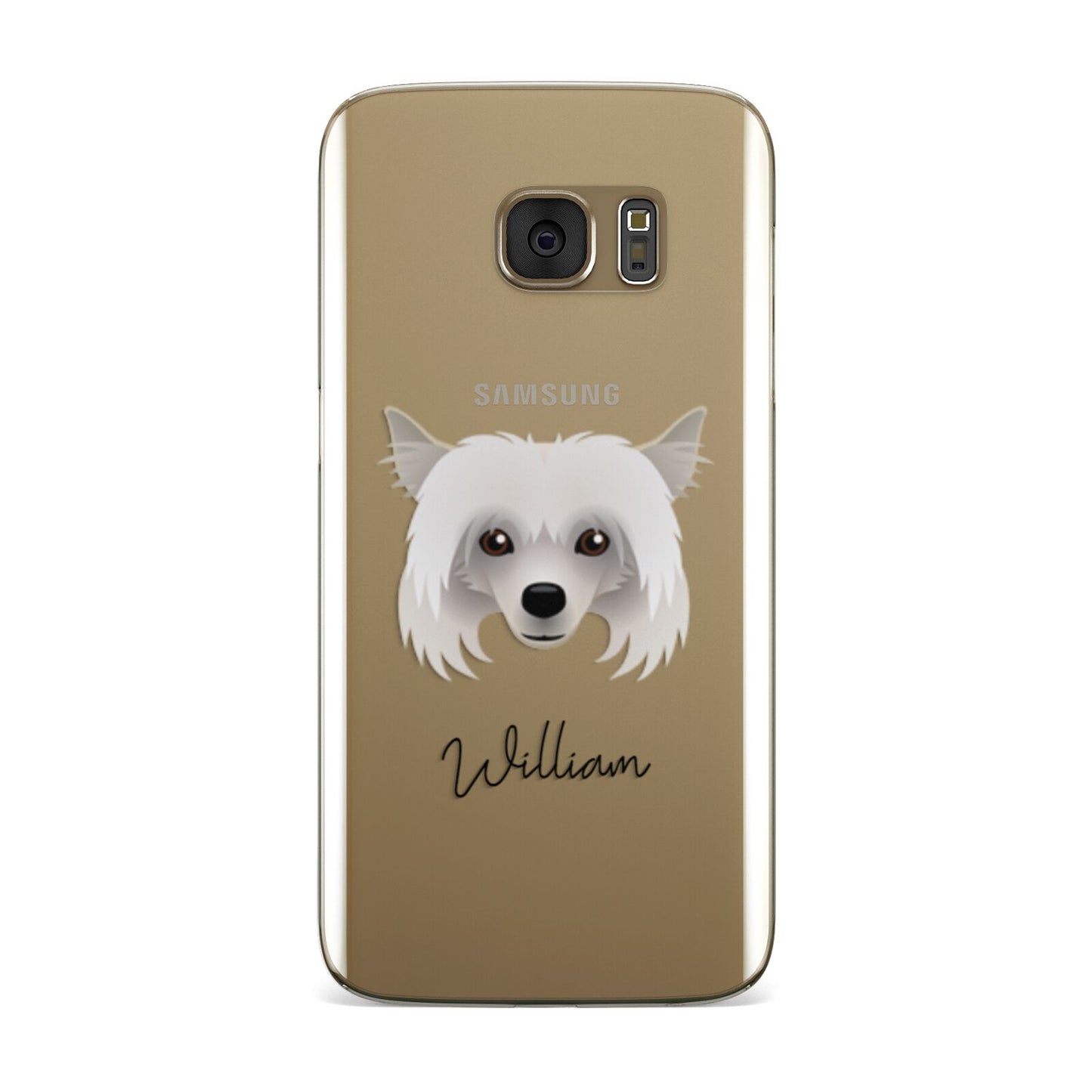 Powderpuff Chinese Crested Personalised Samsung Galaxy Case