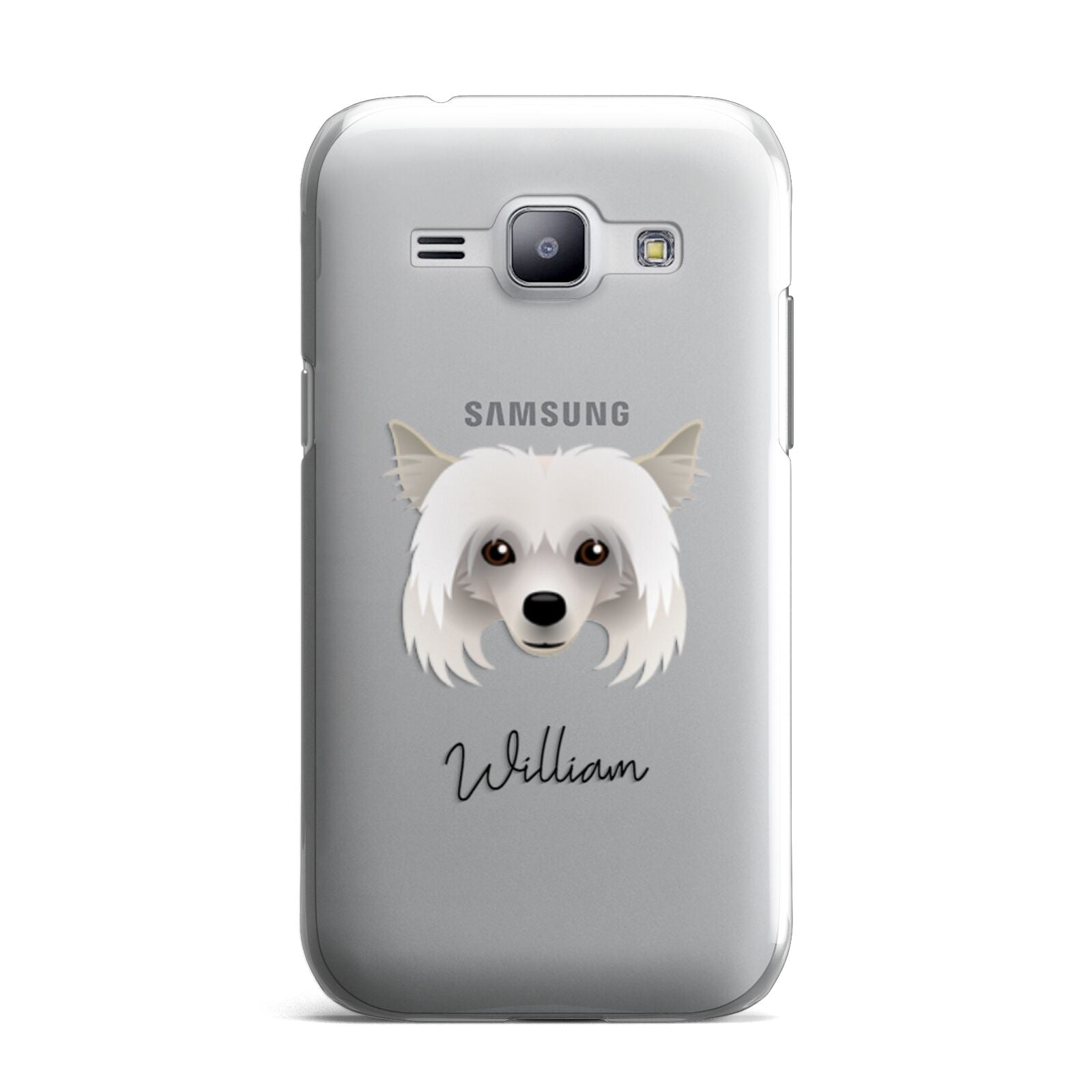 Powderpuff Chinese Crested Personalised Samsung Galaxy J1 2015 Case