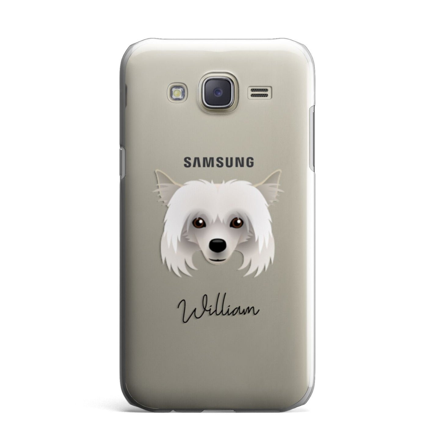 Powderpuff Chinese Crested Personalised Samsung Galaxy J7 Case