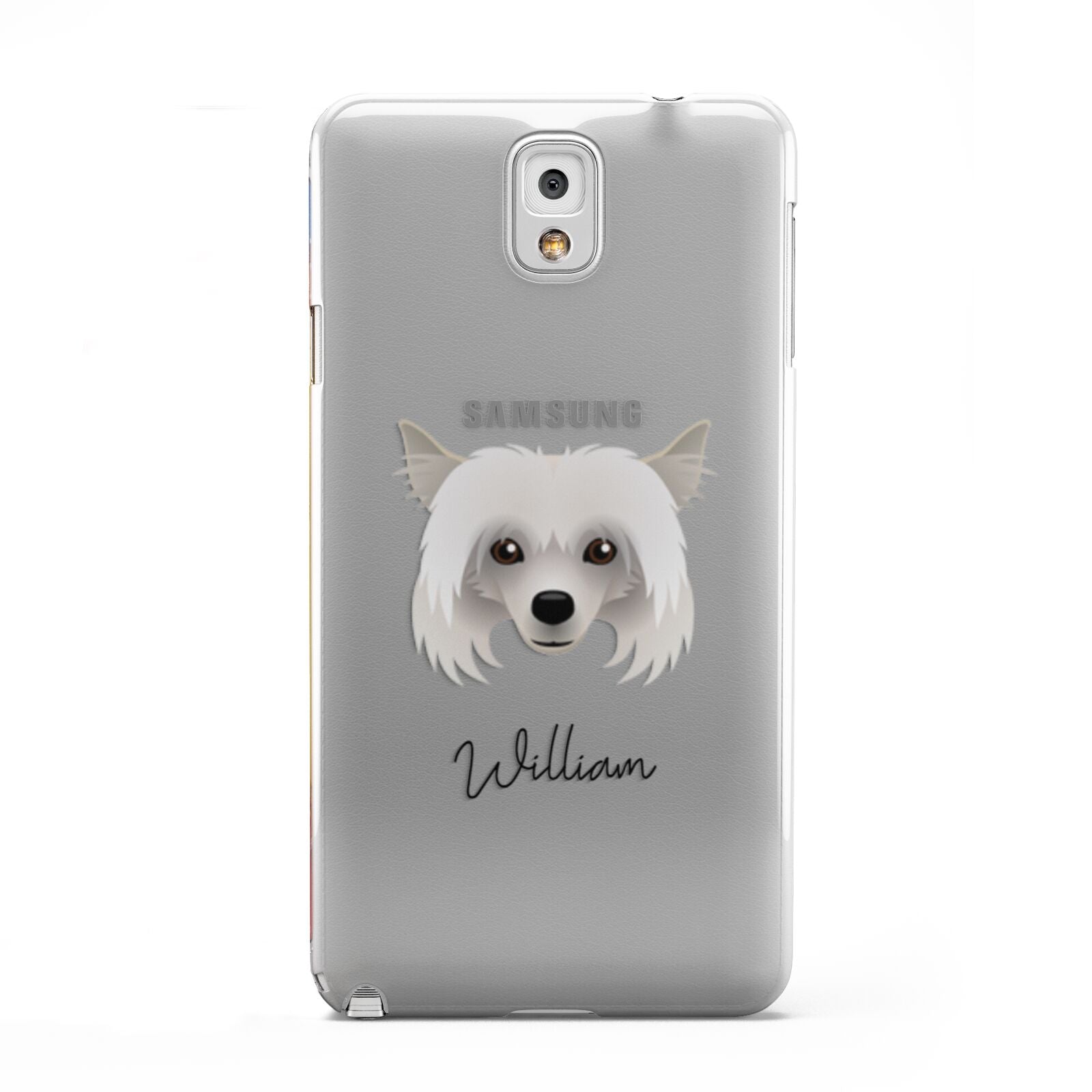 Powderpuff Chinese Crested Personalised Samsung Galaxy Note 3 Case