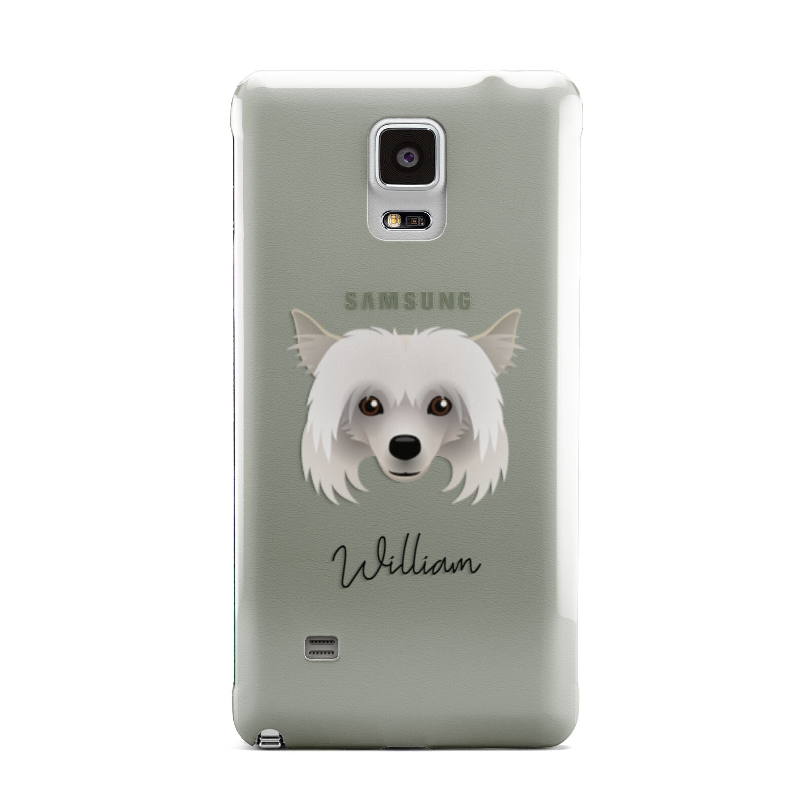 Powderpuff Chinese Crested Personalised Samsung Galaxy Note 4 Case