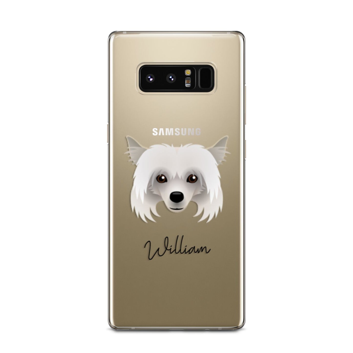 Powderpuff Chinese Crested Personalised Samsung Galaxy Note 8 Case