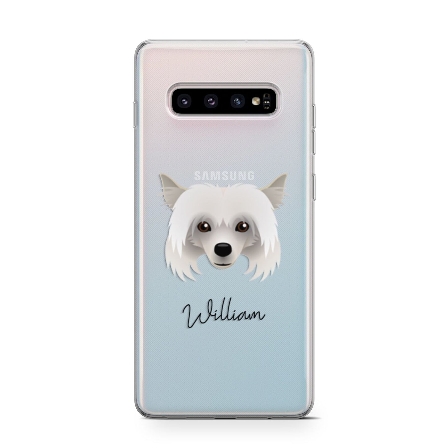 Powderpuff Chinese Crested Personalised Samsung Galaxy S10 Case