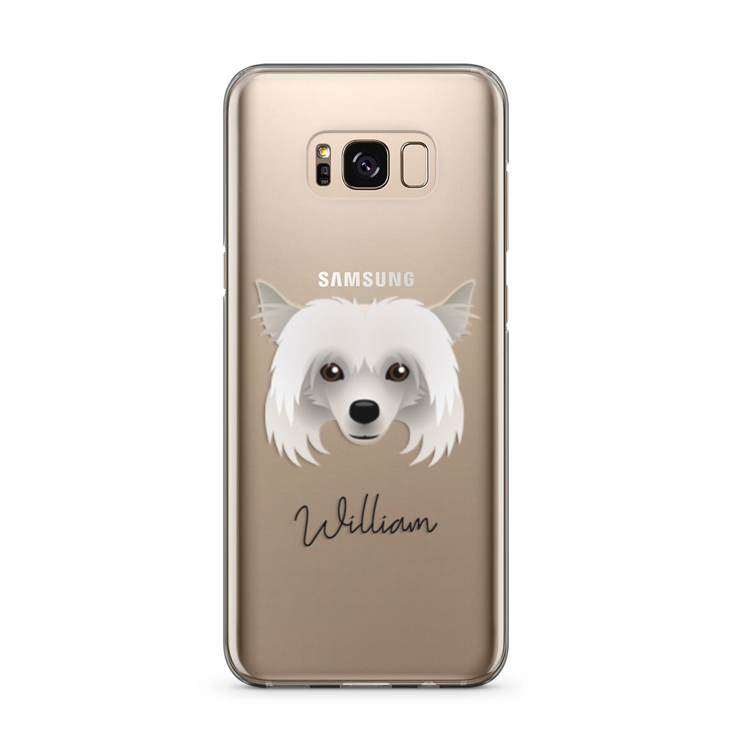 Powderpuff Chinese Crested Personalised Samsung Galaxy S8 Plus Case