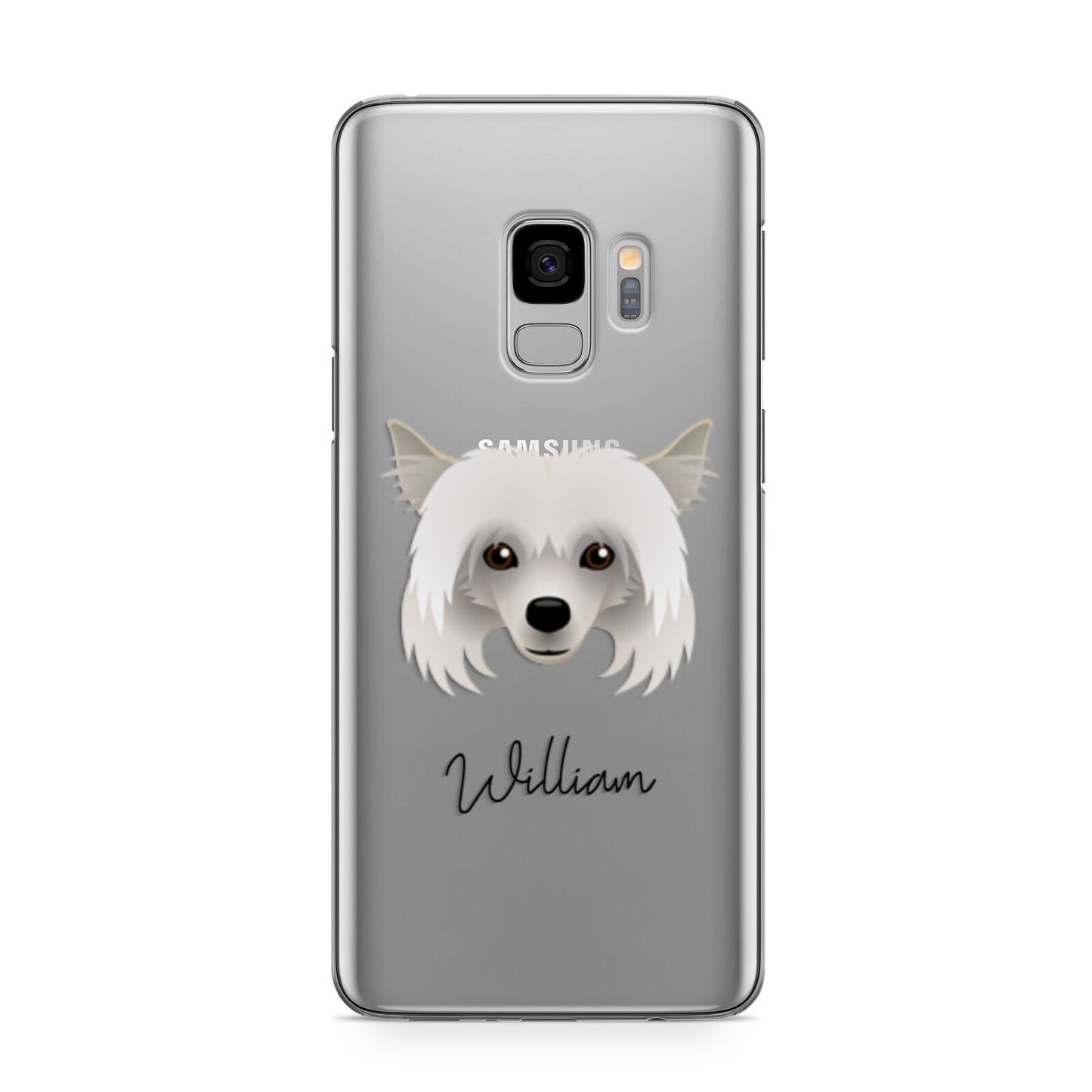 Powderpuff Chinese Crested Personalised Samsung Galaxy S9 Case