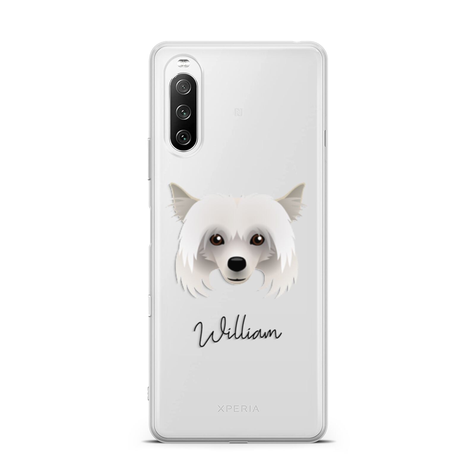 Powderpuff Chinese Crested Personalised Sony Xperia 10 III Case