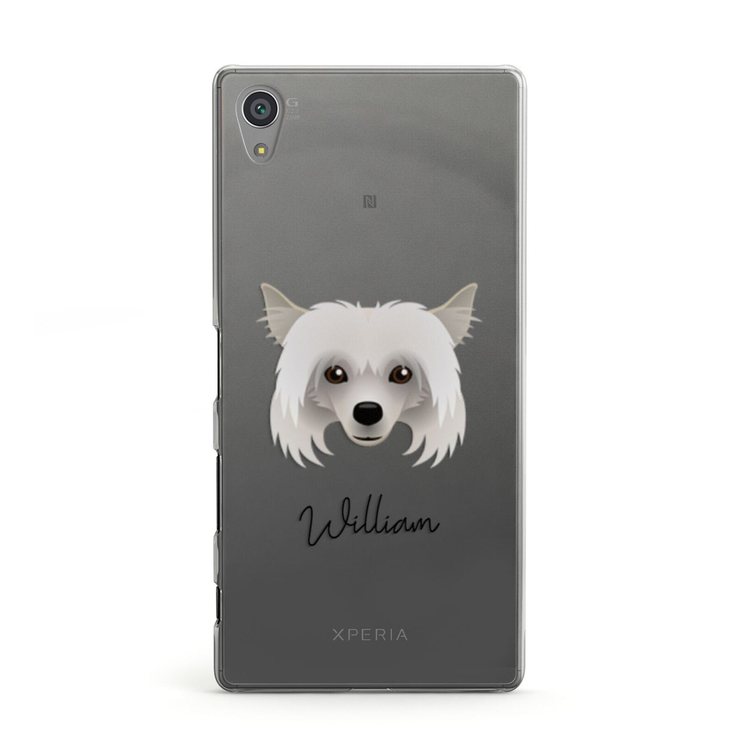 Powderpuff Chinese Crested Personalised Sony Xperia Case