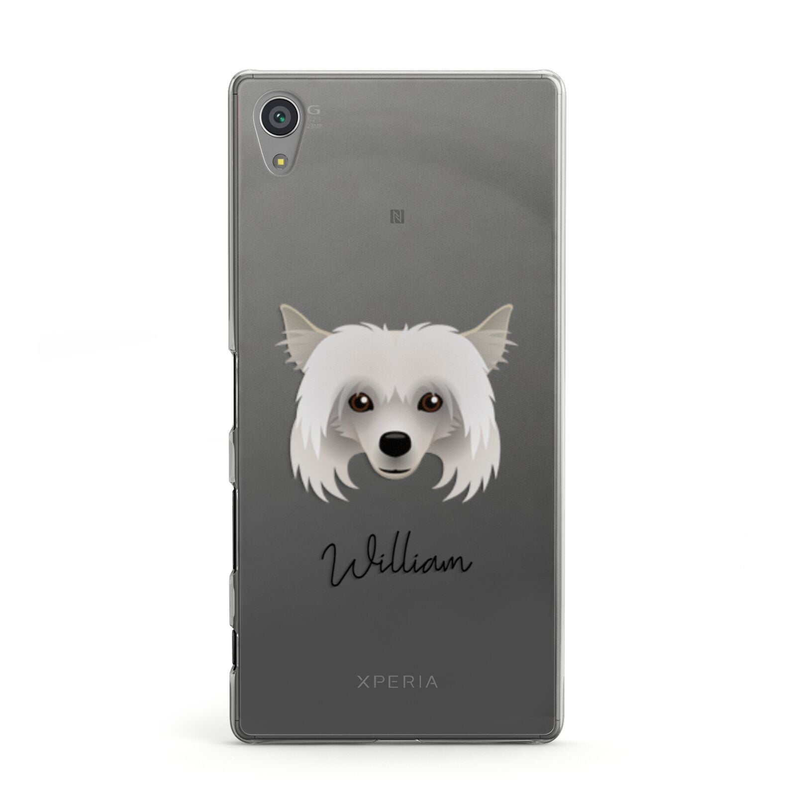 Powderpuff Chinese Crested Personalised Sony Xperia Case
