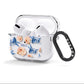 Pretty Floral Custom AirPods Clear Case 3rd Gen Side Image