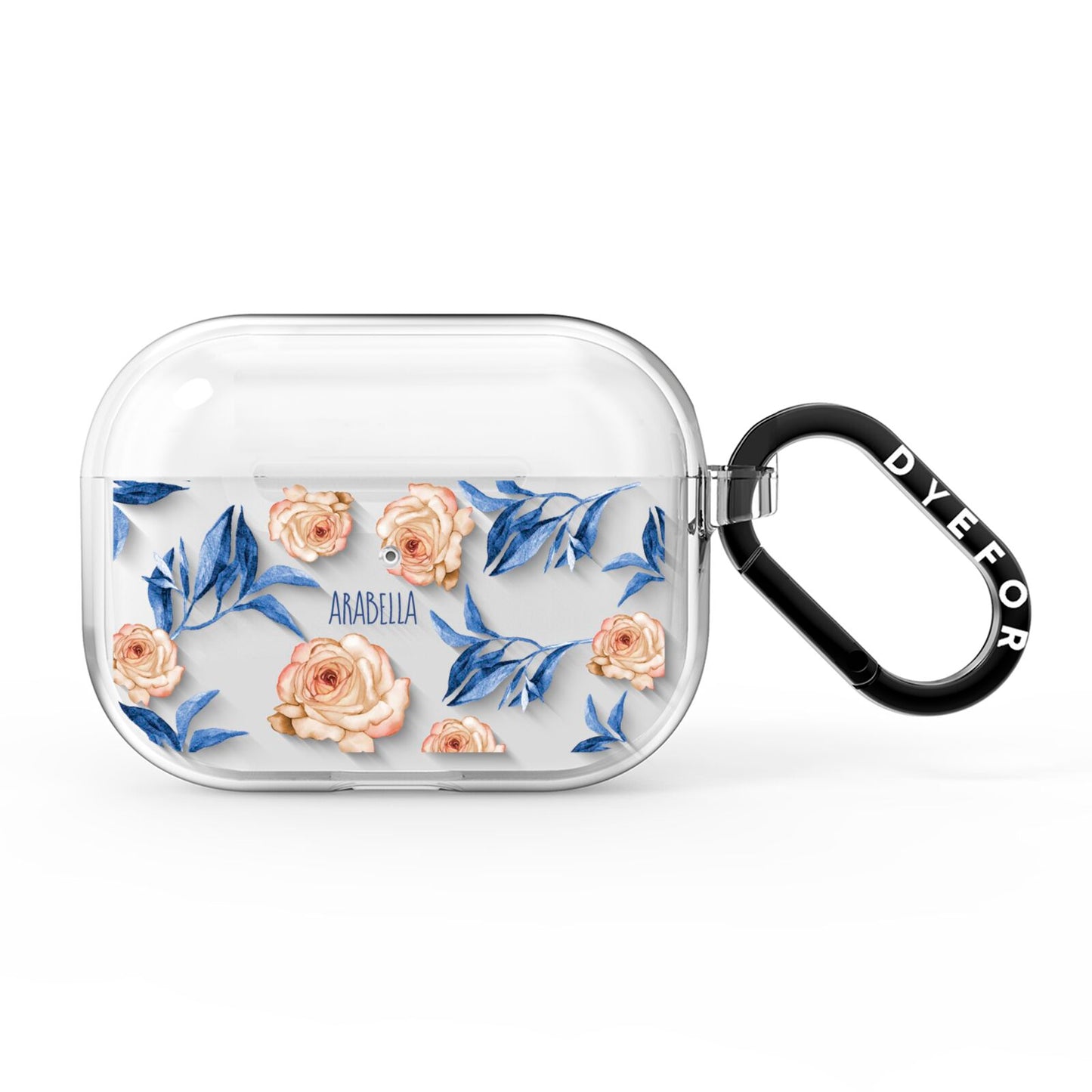 Pretty Floral Custom AirPods Pro Clear Case