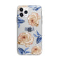 Pretty Floral Custom Apple iPhone 11 Pro Max in Silver with Bumper Case