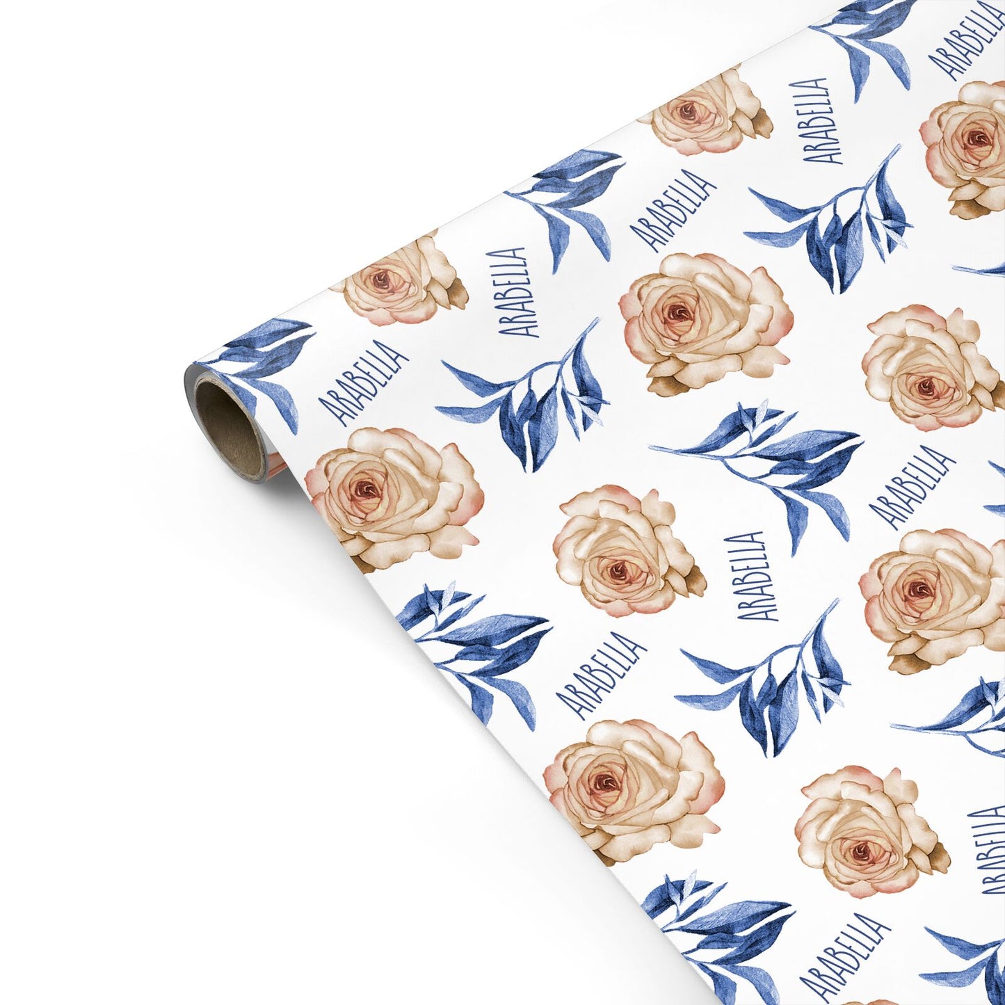 Pretty Floral Custom Personalised Gift Wrap