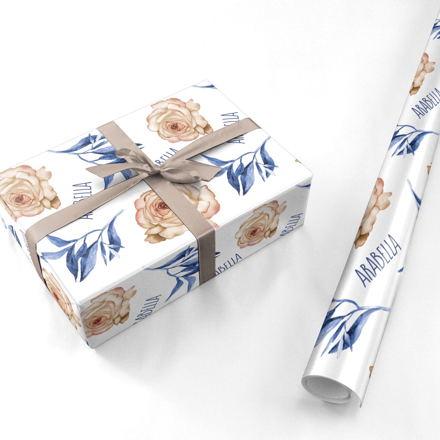 Pretty Floral Custom Personalised Wrapping Paper