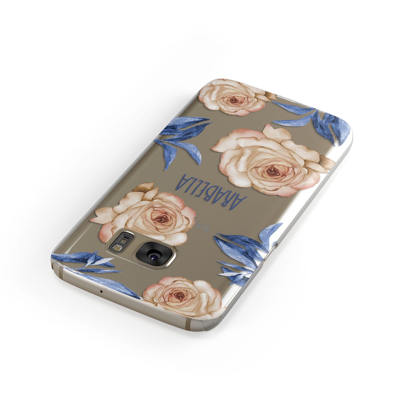 Pretty Floral Custom Samsung Galaxy Case Front Close Up