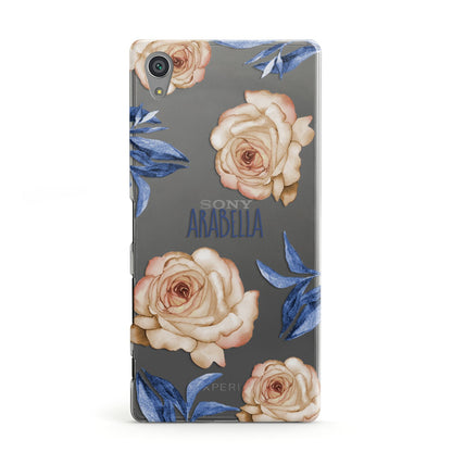 Pretty Floral Custom Sony Xperia Case