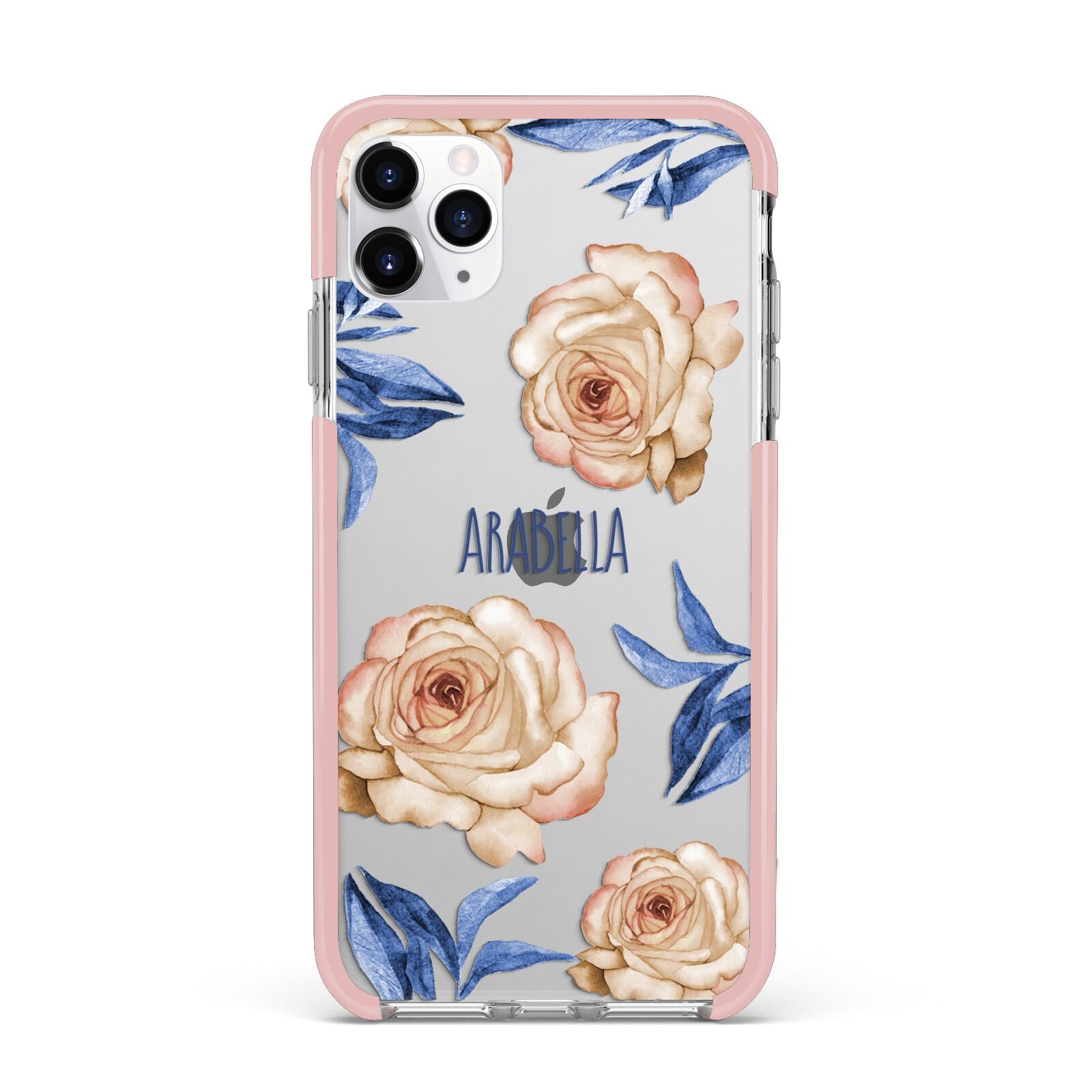 Pretty Floral Custom iPhone 11 Pro Max Impact Pink Edge Case