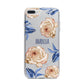 Pretty Floral Custom iPhone 7 Plus Bumper Case on Silver iPhone