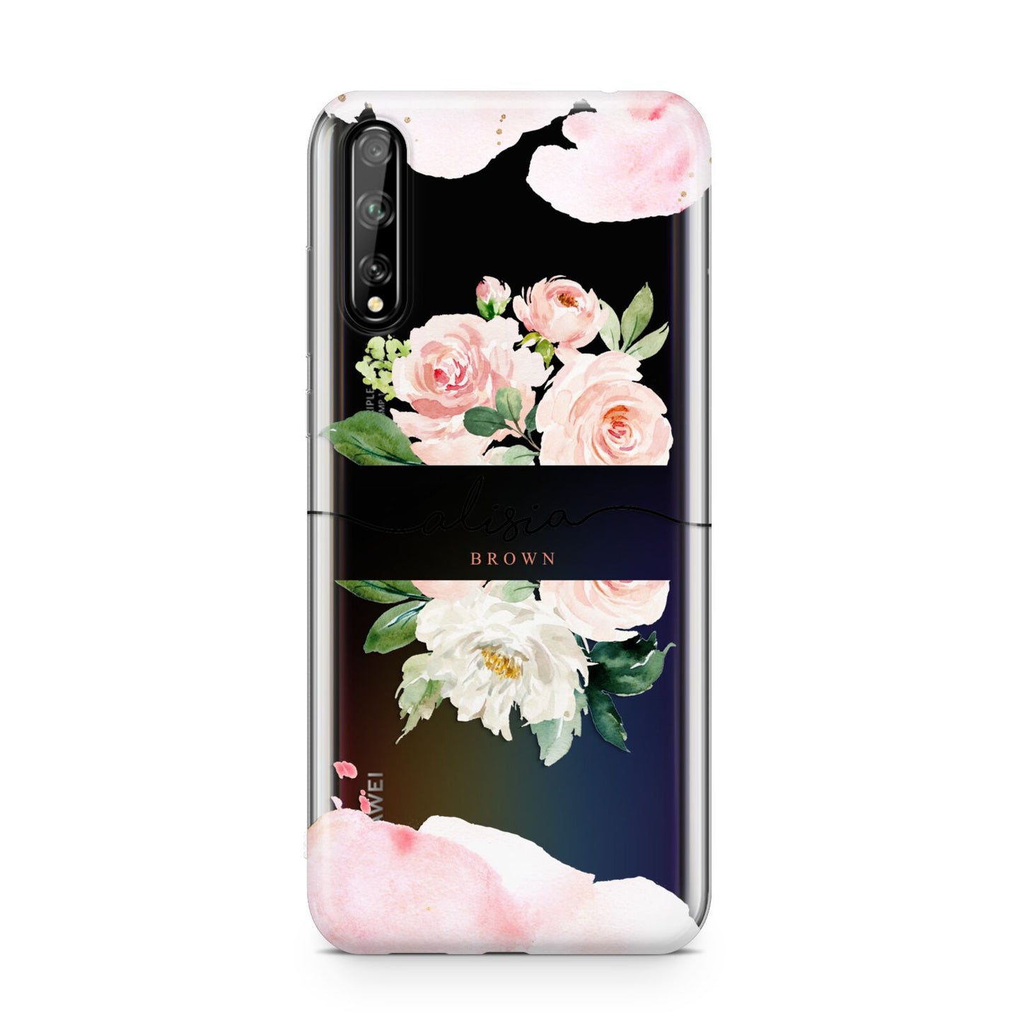 Pretty Roses Personalised Name Huawei Enjoy 10s Phone Case