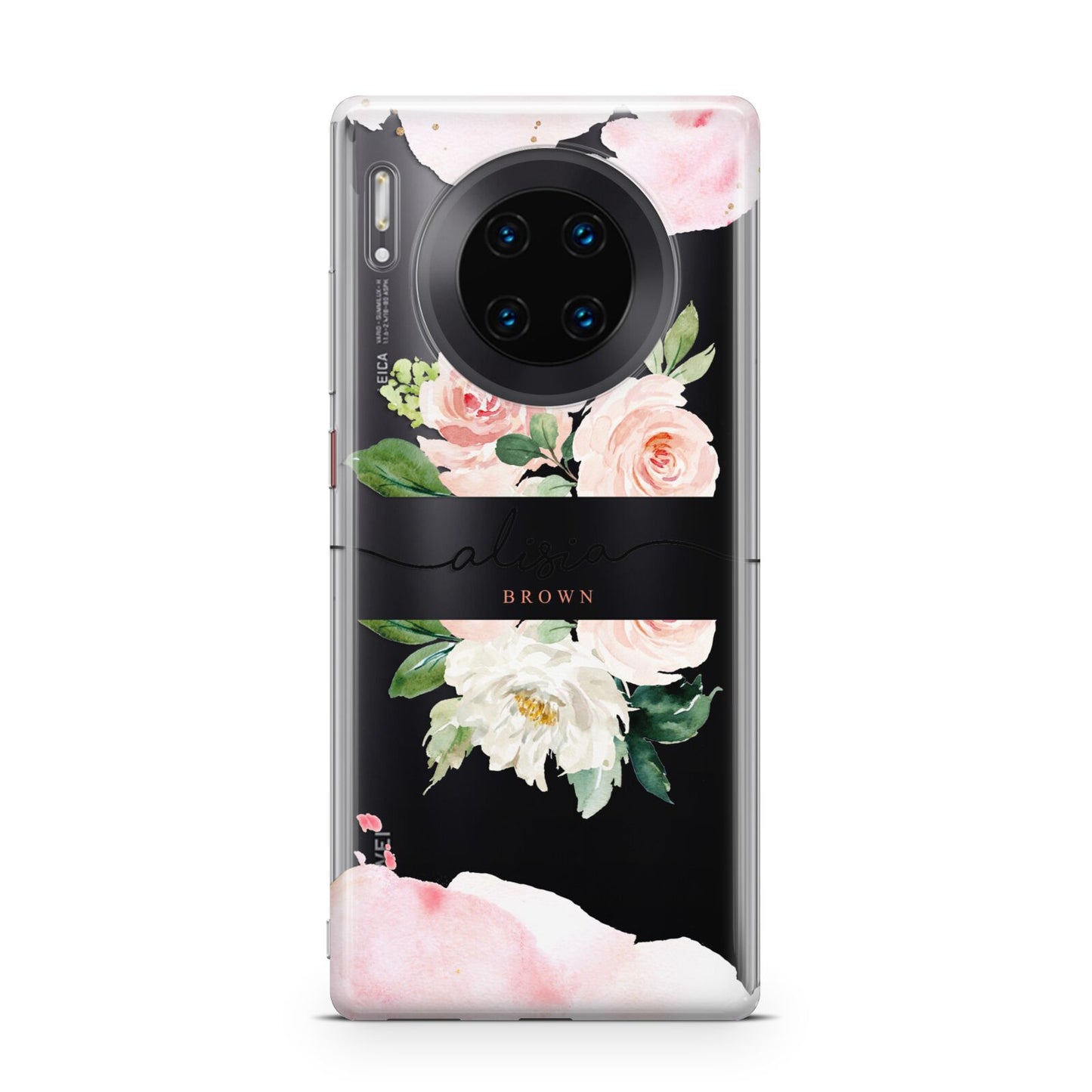 Pretty Roses Personalised Name Huawei Mate 30 Pro Phone Case