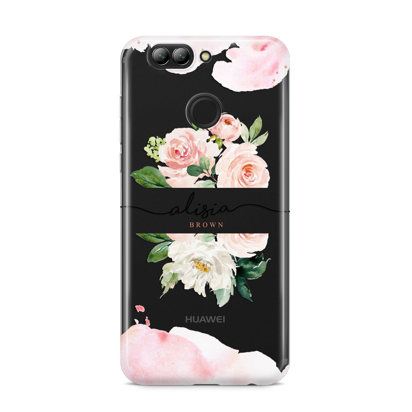 Pretty Roses Personalised Name Huawei Nova 2s Phone Case