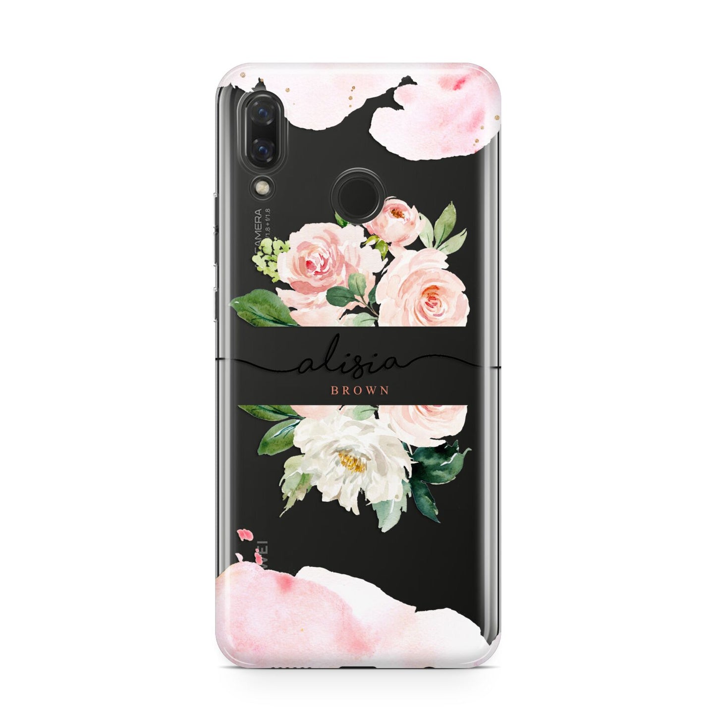 Pretty Roses Personalised Name Huawei Nova 3 Phone Case