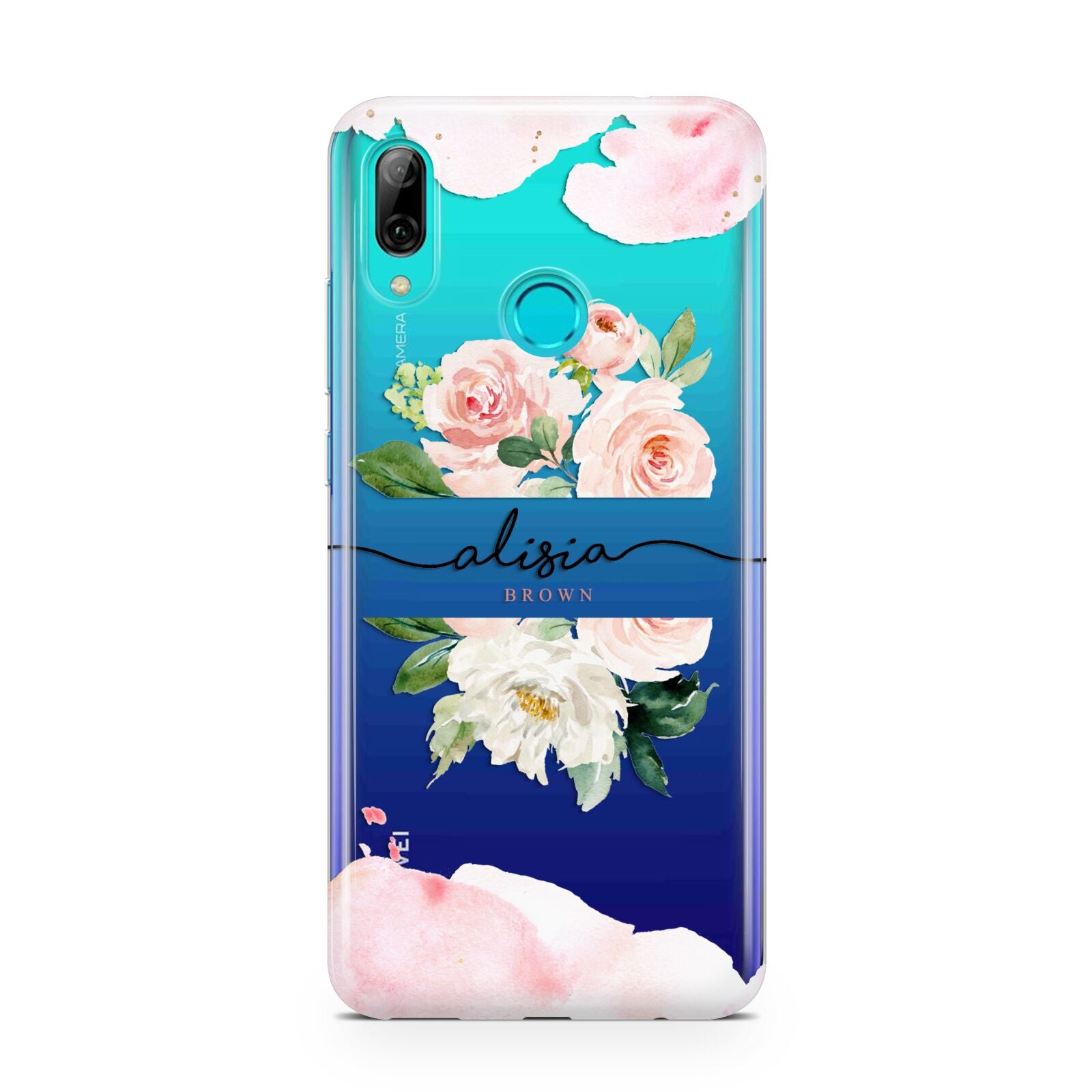 Pretty Roses Personalised Name Huawei P Smart 2019 Case