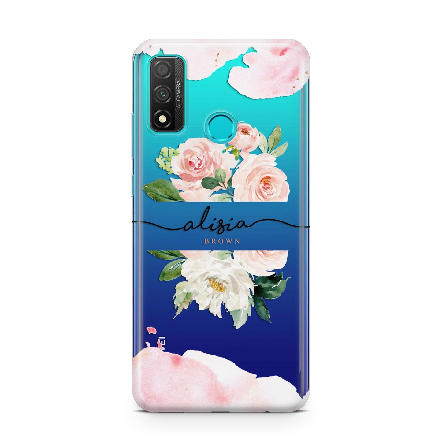 Pretty Roses Personalised Name Huawei P Smart 2020