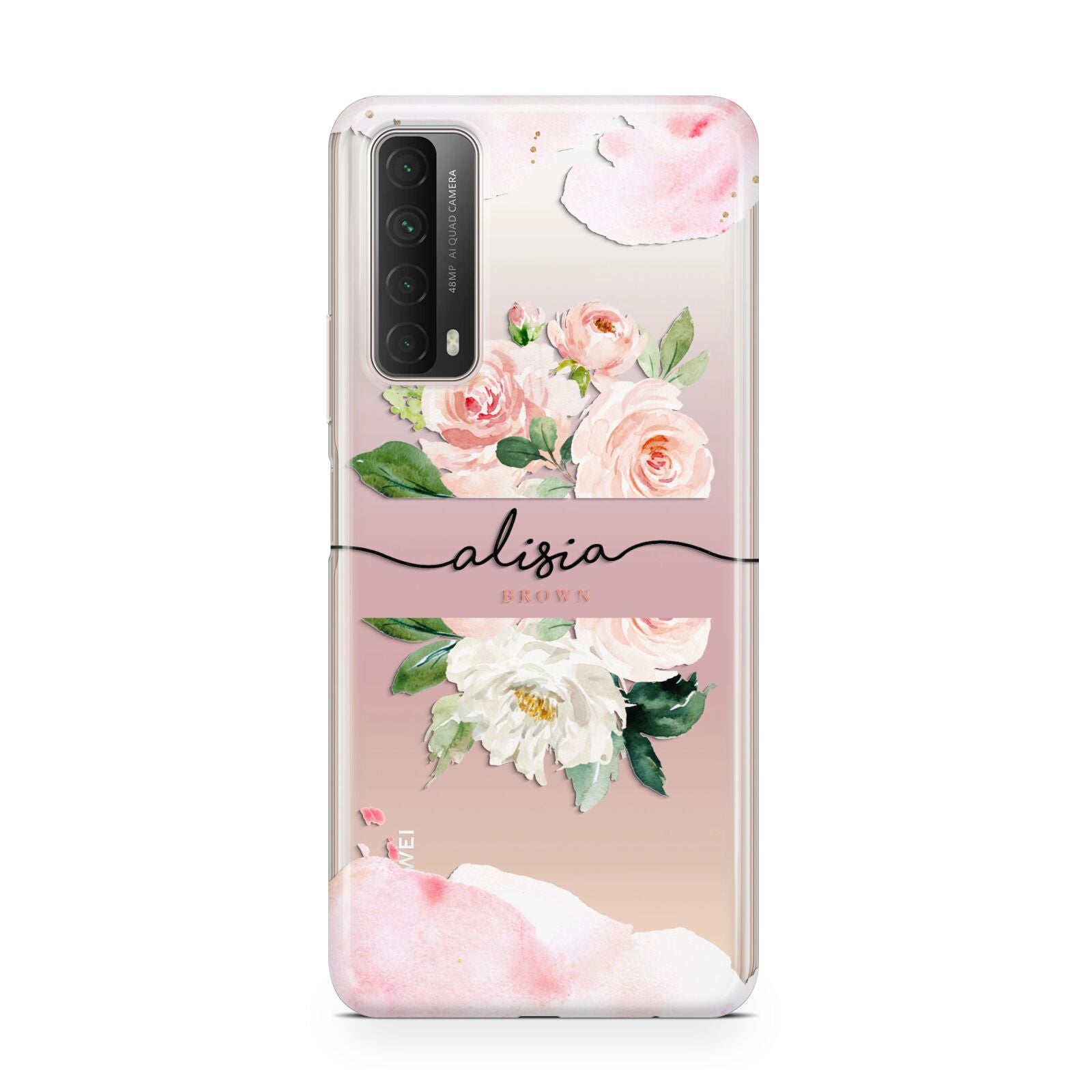 Pretty Roses Personalised Name Huawei P Smart 2021