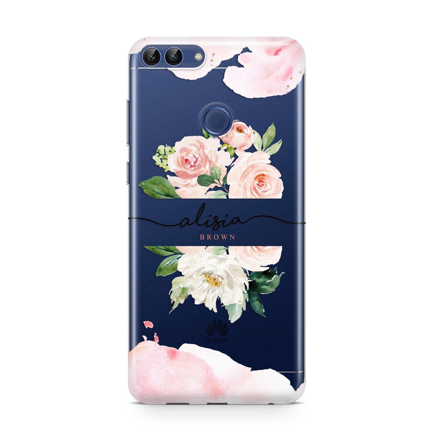 Pretty Roses Personalised Name Huawei P Smart Case