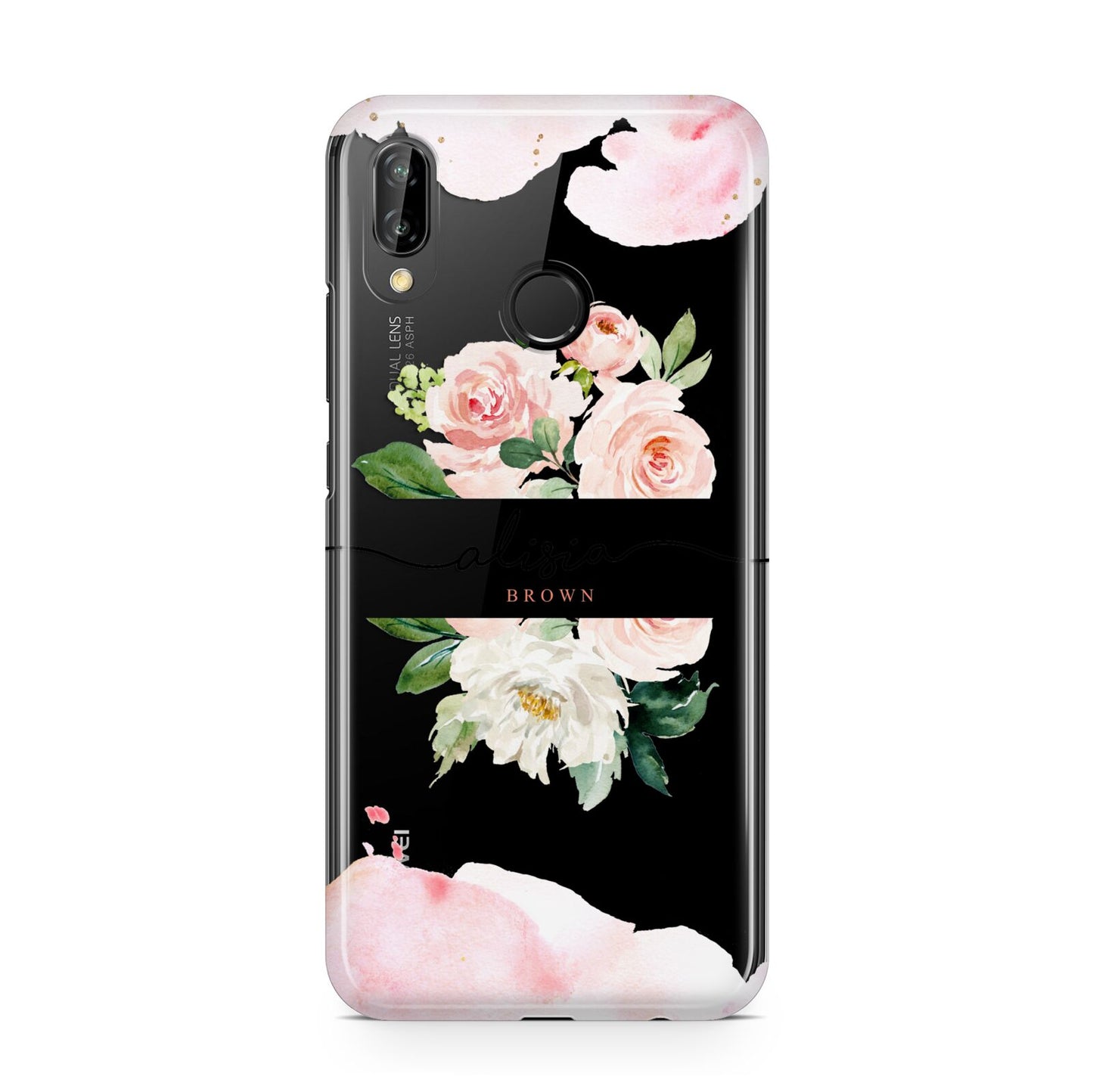 Pretty Roses Personalised Name Huawei P20 Lite Phone Case