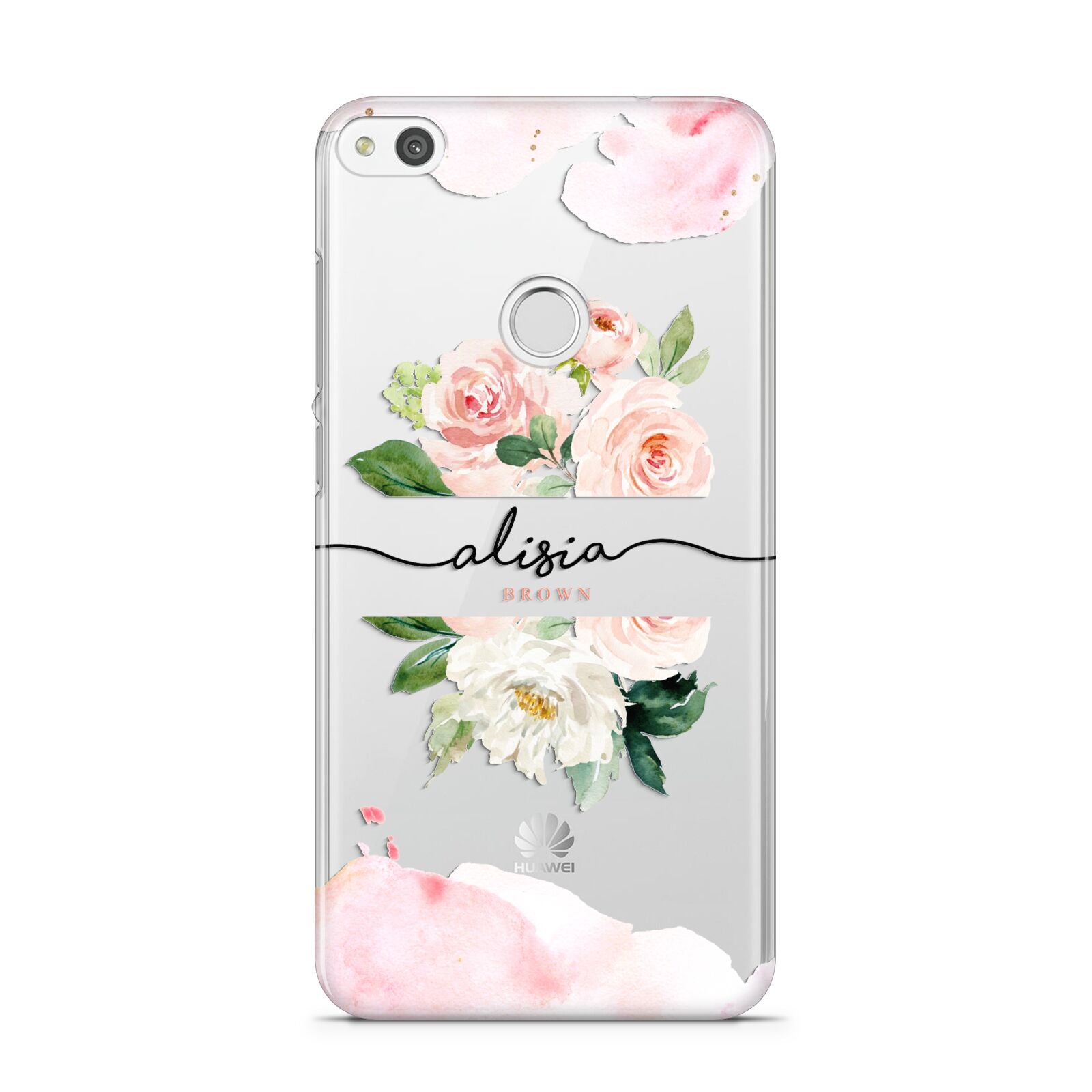 Pretty Roses Personalised Name Huawei P8 Lite Case