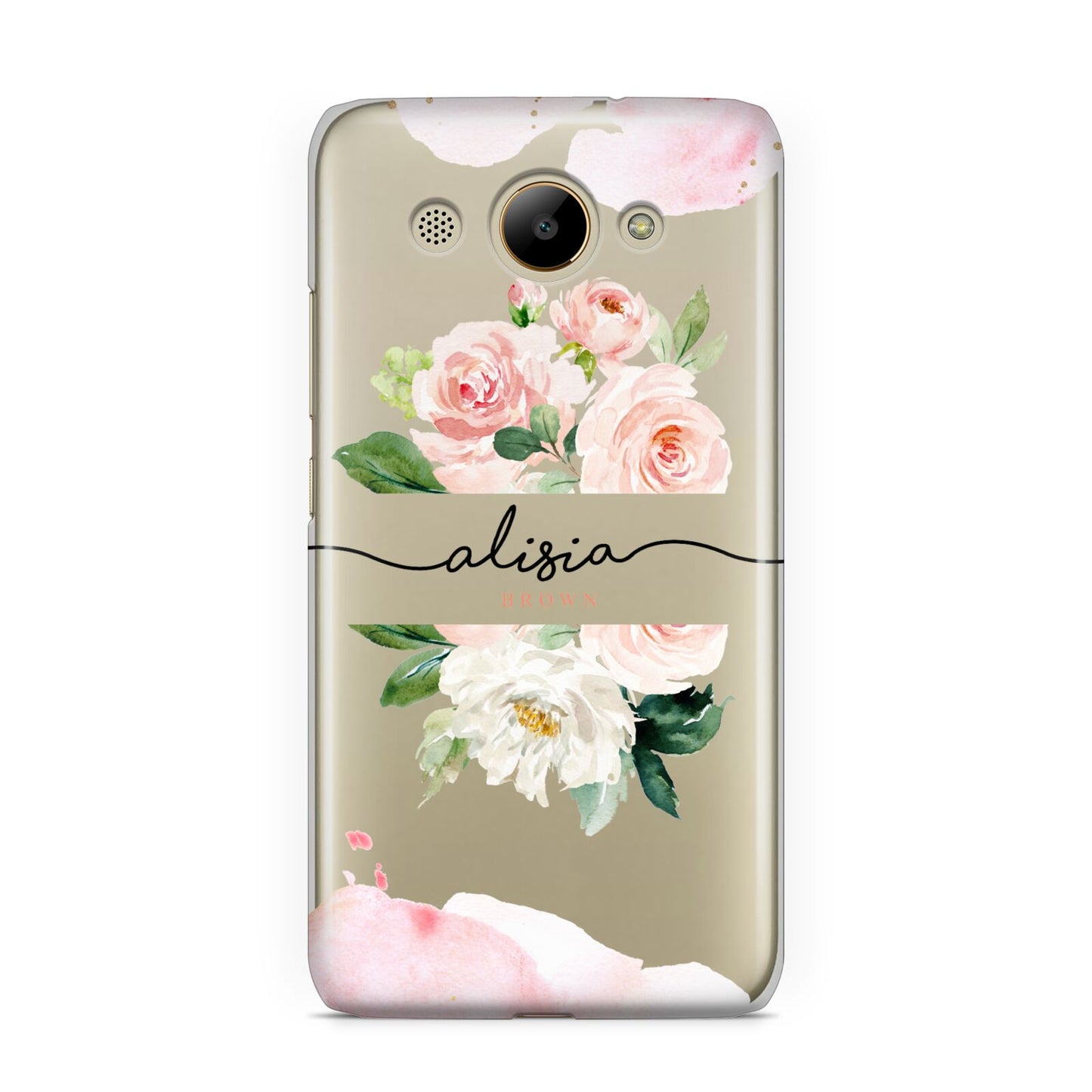 Pretty Roses Personalised Name Huawei Y3 2017