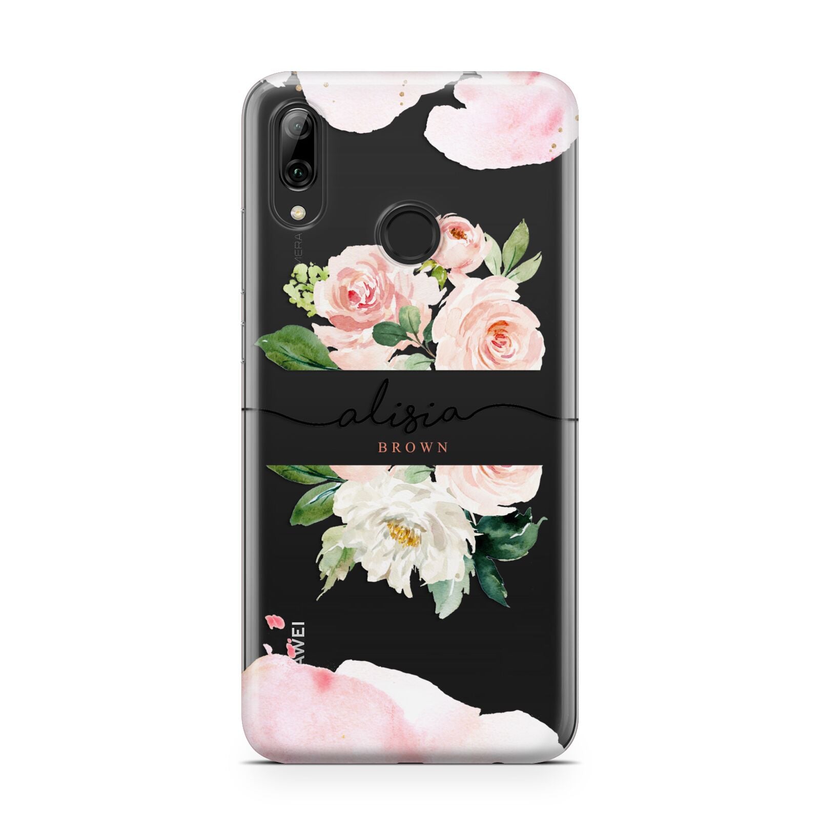 Pretty Roses Personalised Name Huawei Y7 2019