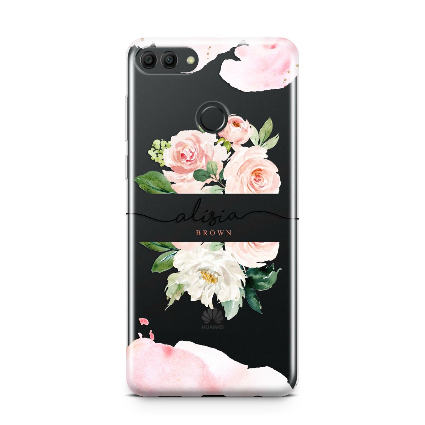 Pretty Roses Personalised Name Huawei Y9 2018