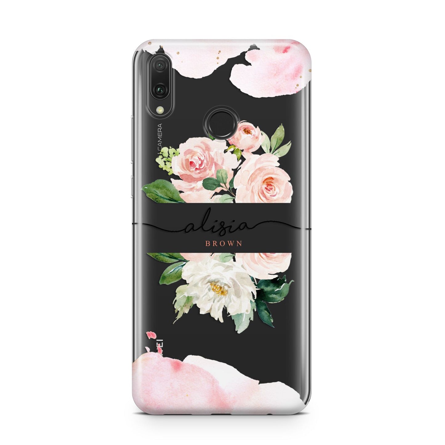 Pretty Roses Personalised Name Huawei Y9 2019