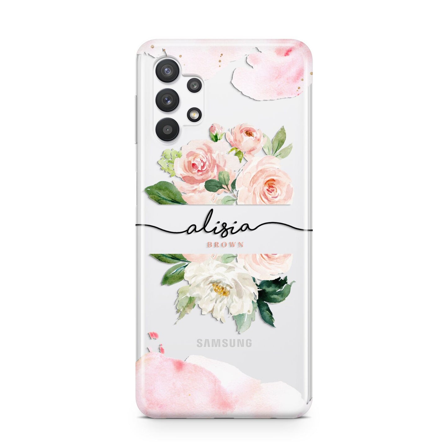 Pretty Roses Personalised Name Samsung A32 5G Case