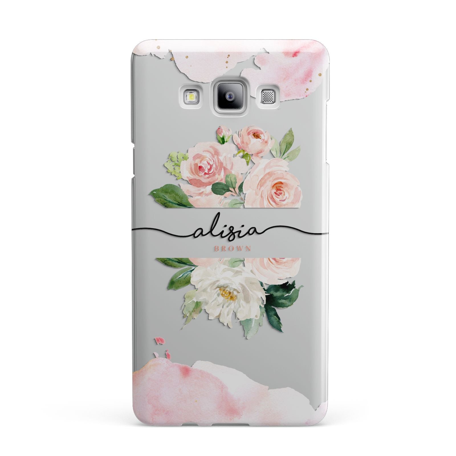 Pretty Roses Personalised Name Samsung Galaxy A7 2015 Case