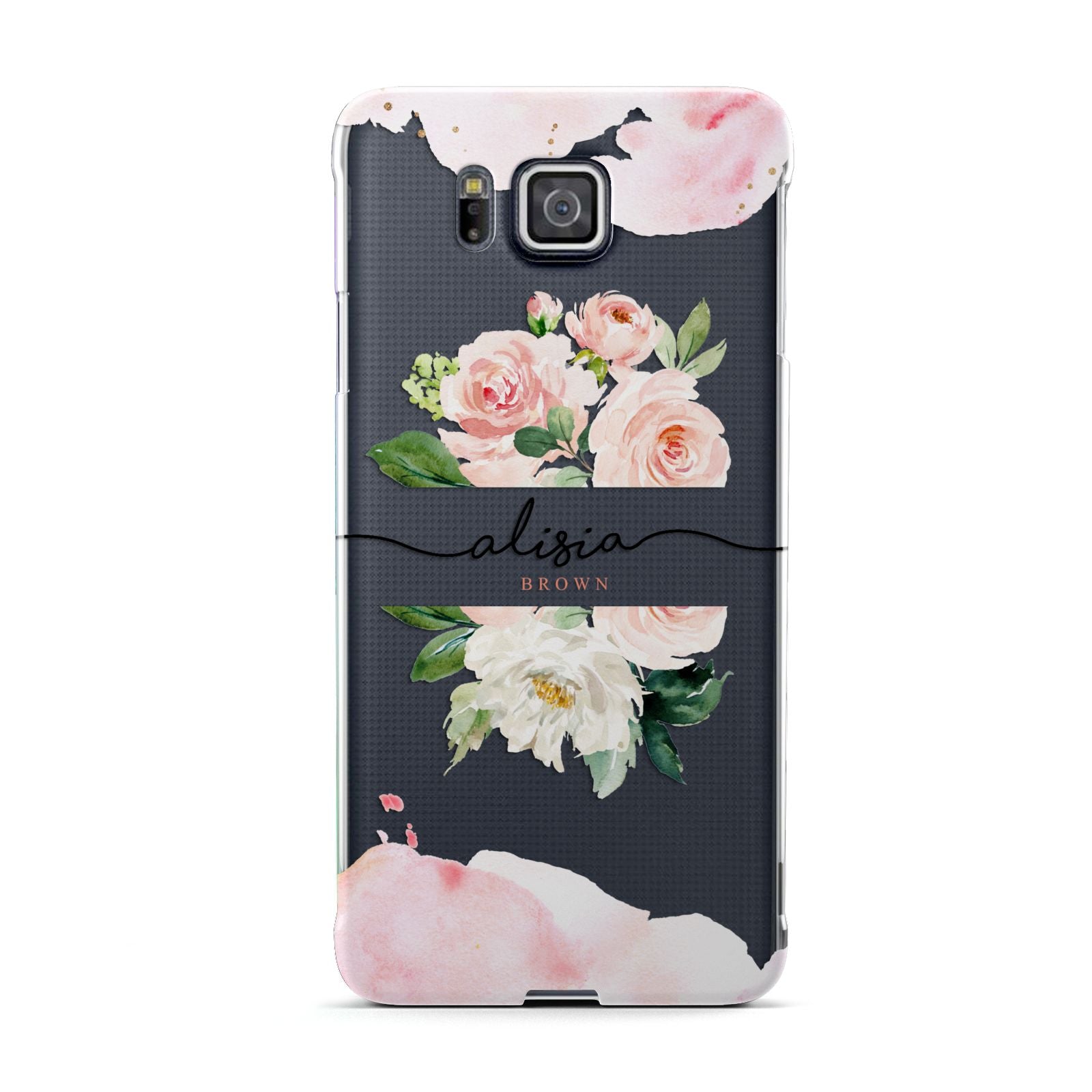 Pretty Roses Personalised Name Samsung Galaxy Alpha Case