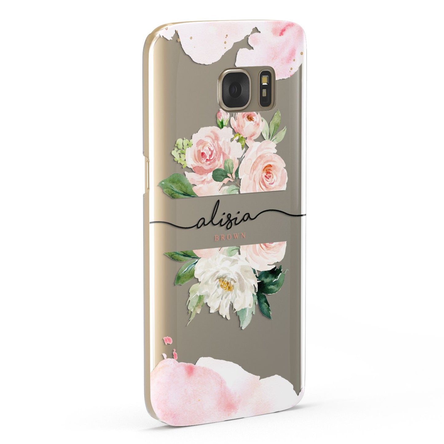 Pretty Roses Personalised Name Samsung Galaxy Case Fourty Five Degrees