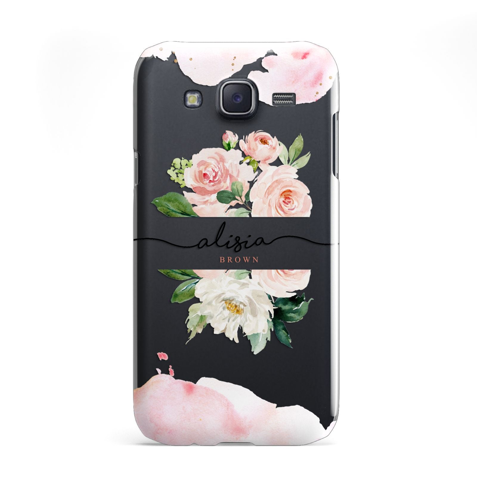 Pretty Roses Personalised Name Samsung Galaxy J5 Case