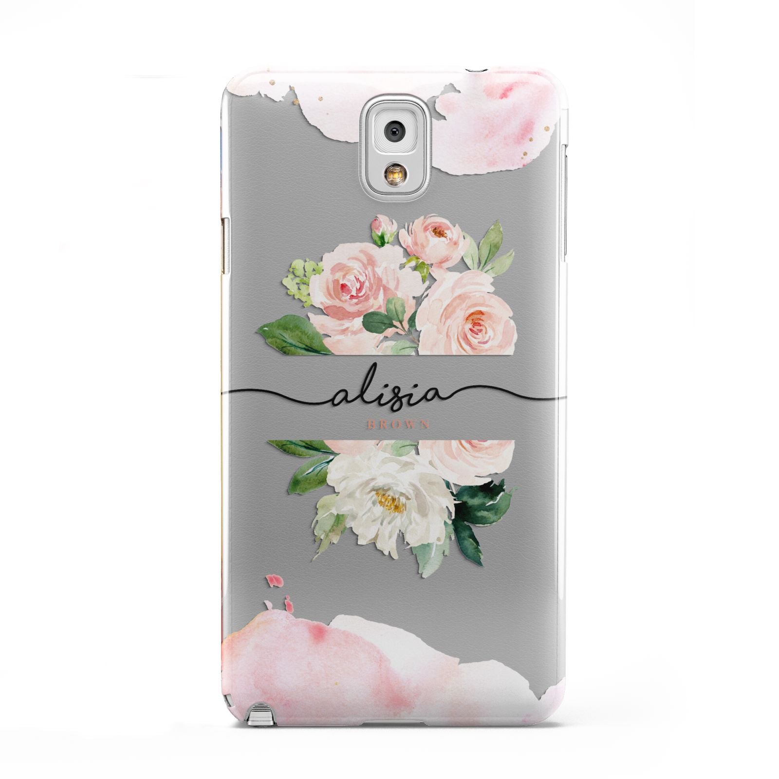 Pretty Roses Personalised Name Samsung Galaxy Note 3 Case