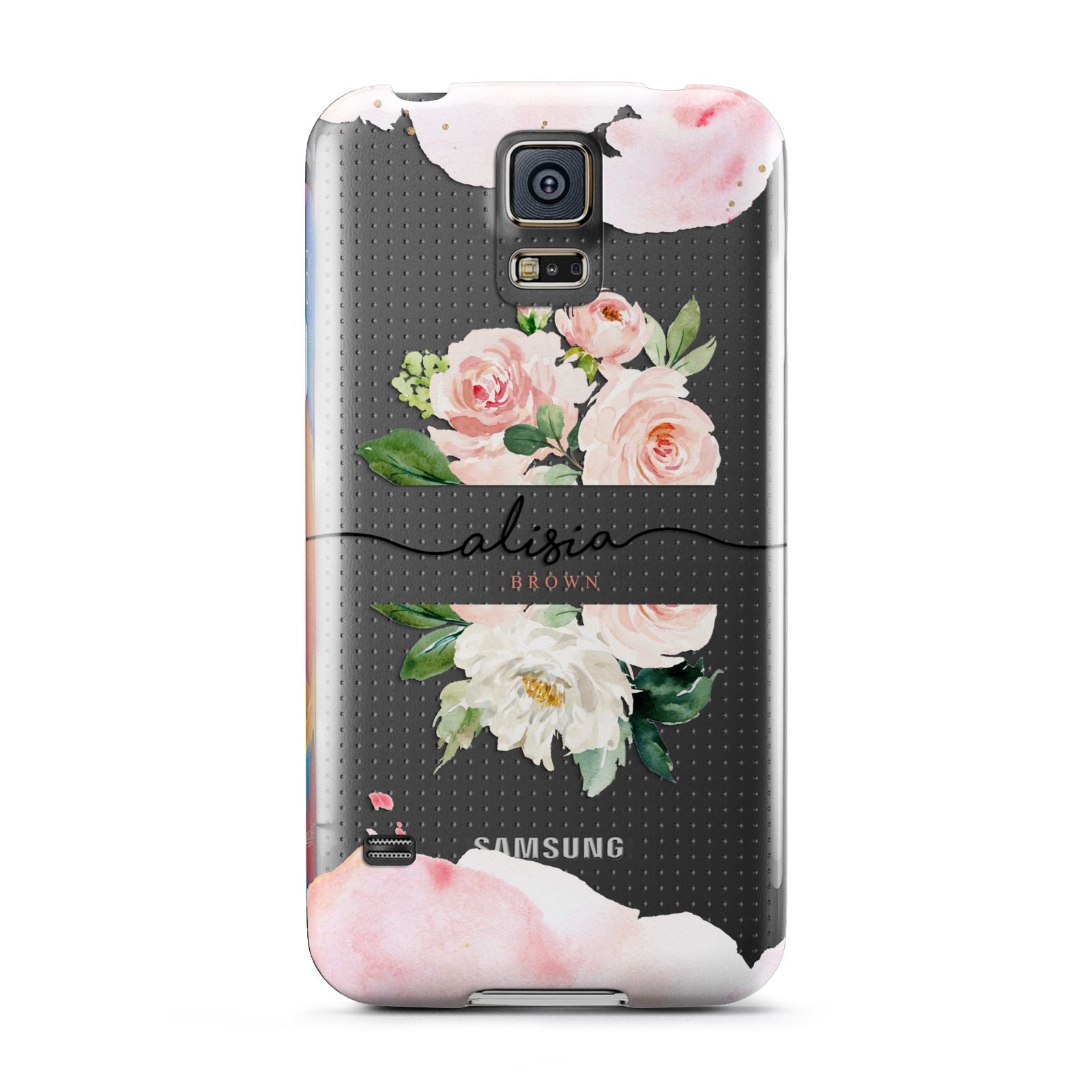 Pretty Roses Personalised Name Samsung Galaxy S5 Case