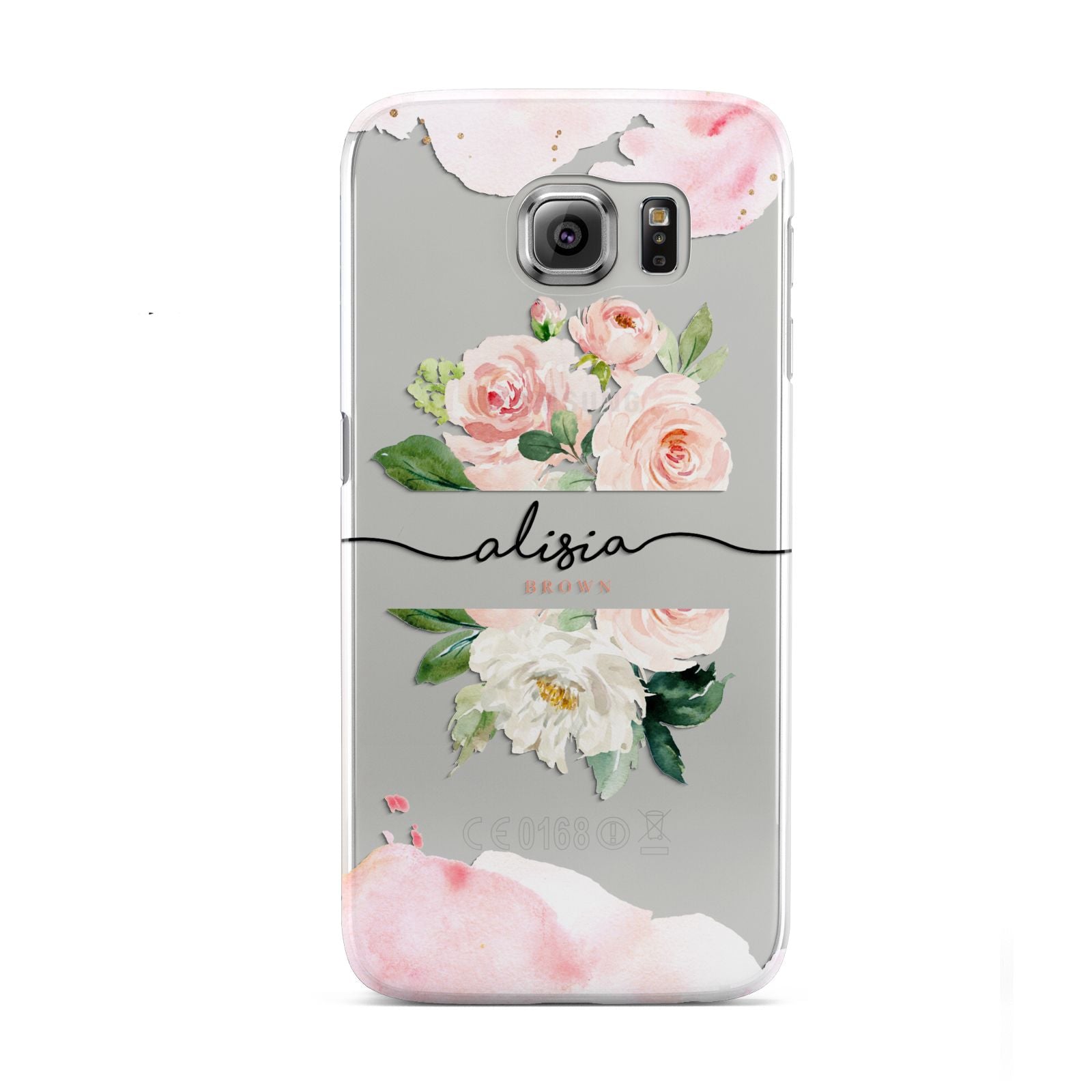 Pretty Roses Personalised Name Samsung Galaxy S6 Case