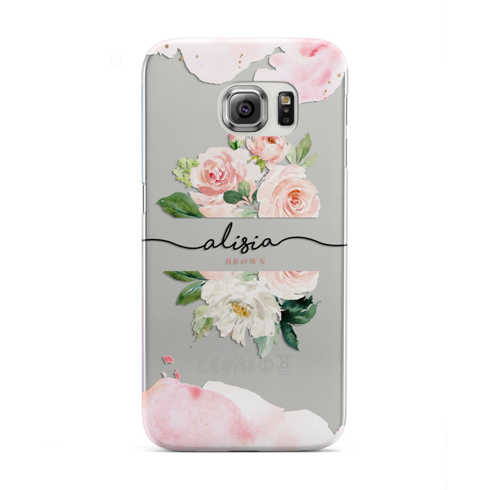 Pretty Roses Personalised Name Samsung Galaxy S6 Edge Case