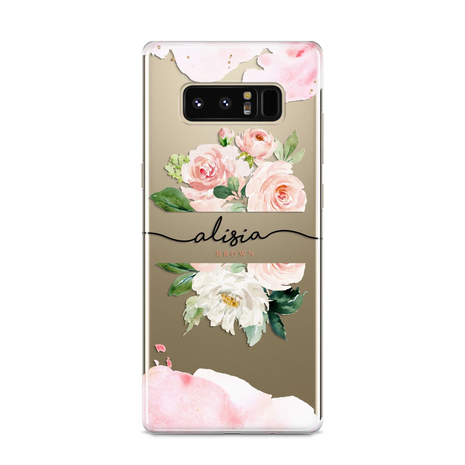 Pretty Roses Personalised Name Samsung Galaxy S8 Case