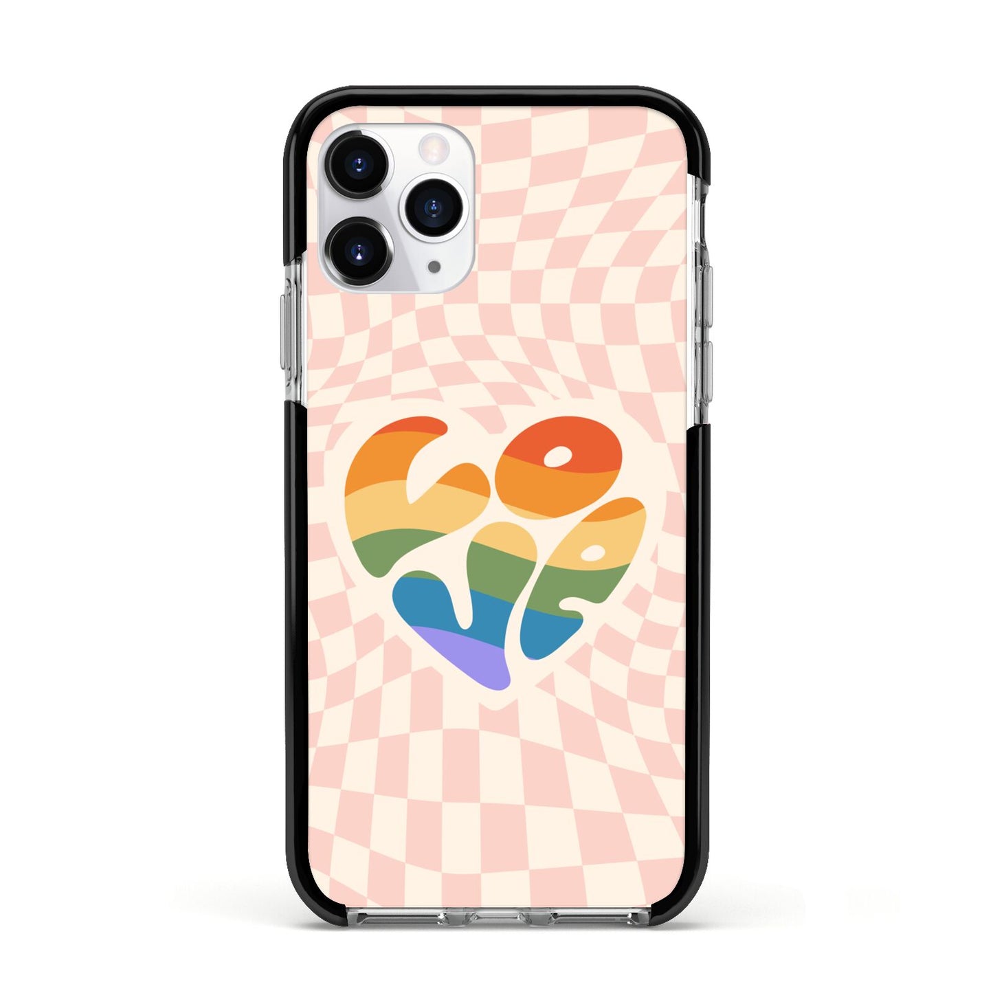 Pride Apple iPhone 11 Pro in Silver with Black Impact Case