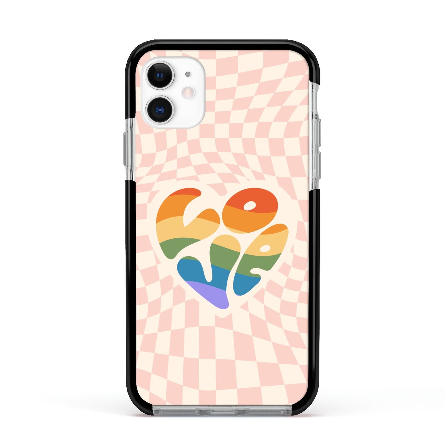 Pride Apple iPhone 11 in White with Black Impact Case