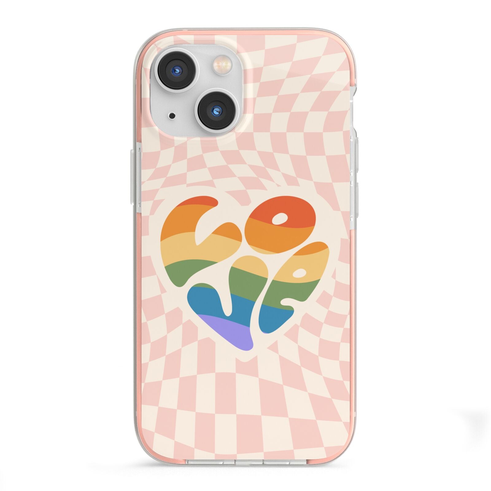 Pride iPhone 13 Mini TPU Impact Case with Pink Edges