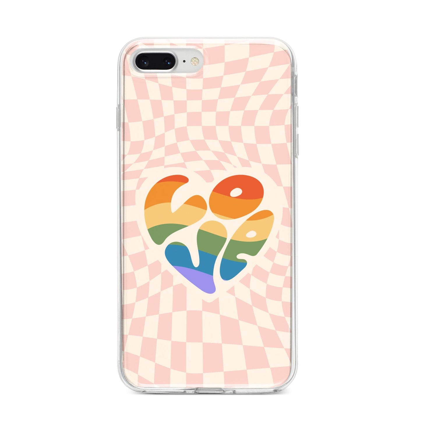 Pride iPhone 8 Plus Bumper Case on Silver iPhone