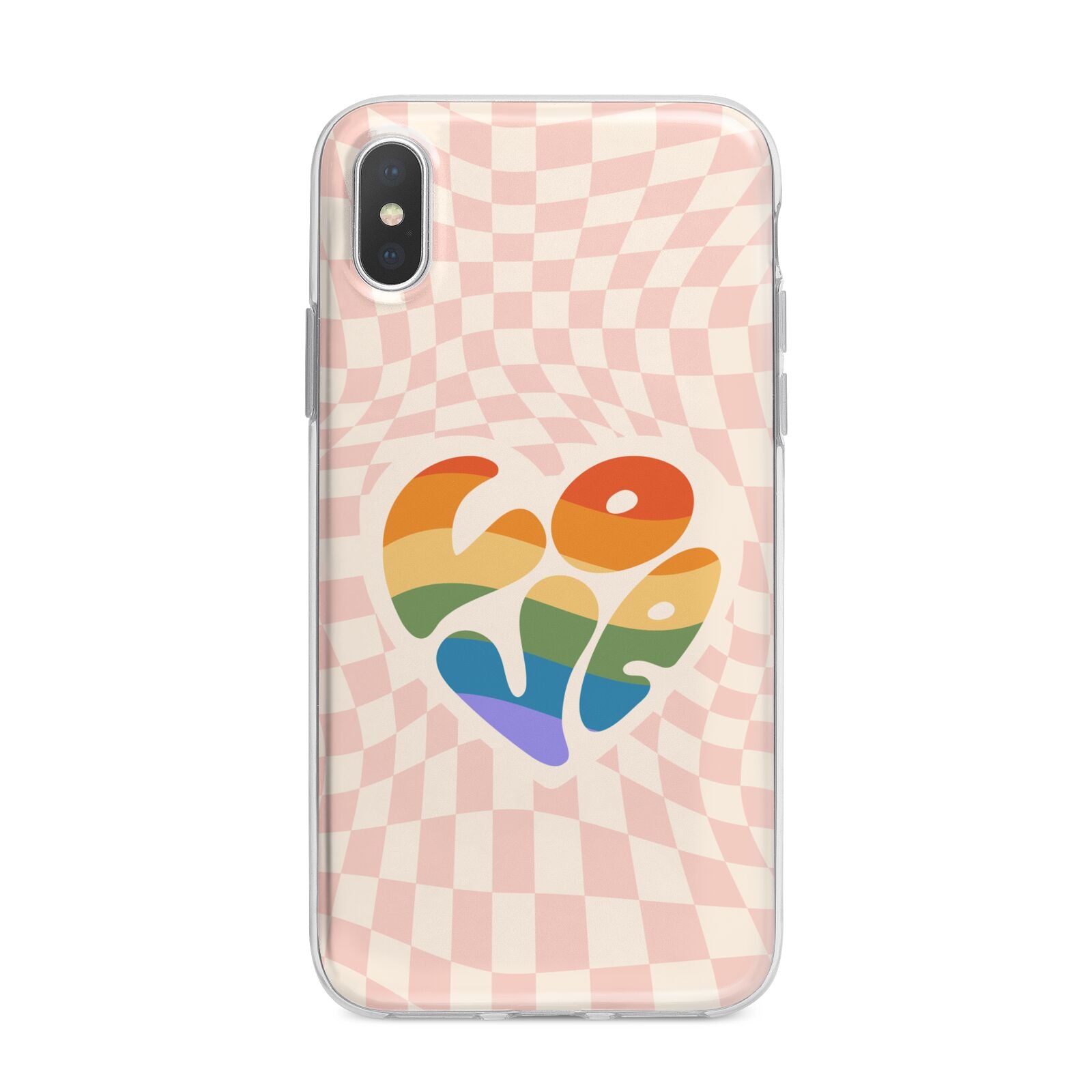 Pride iPhone X Bumper Case on Silver iPhone Alternative Image 1